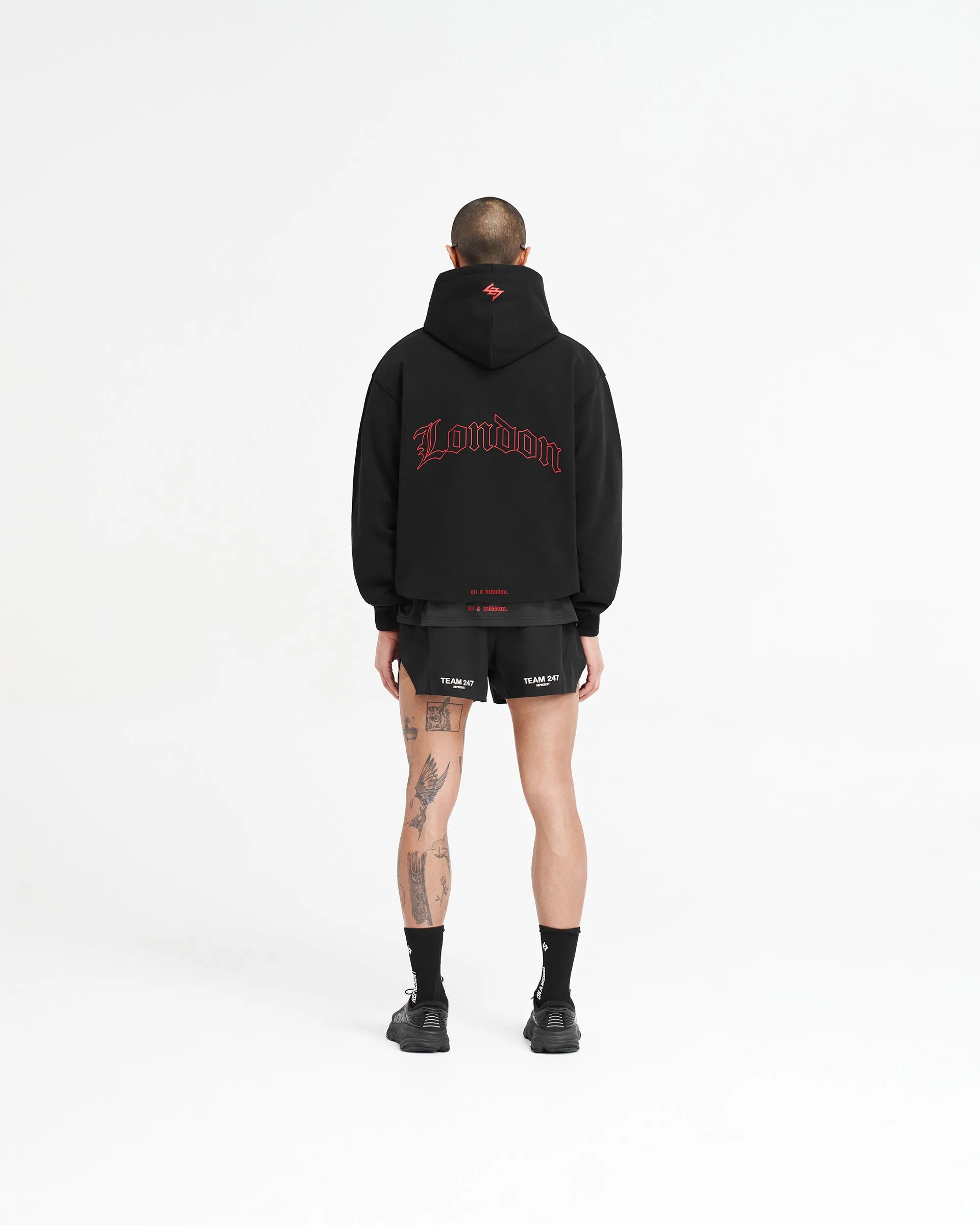 247 London Oversized Hoodie - Black