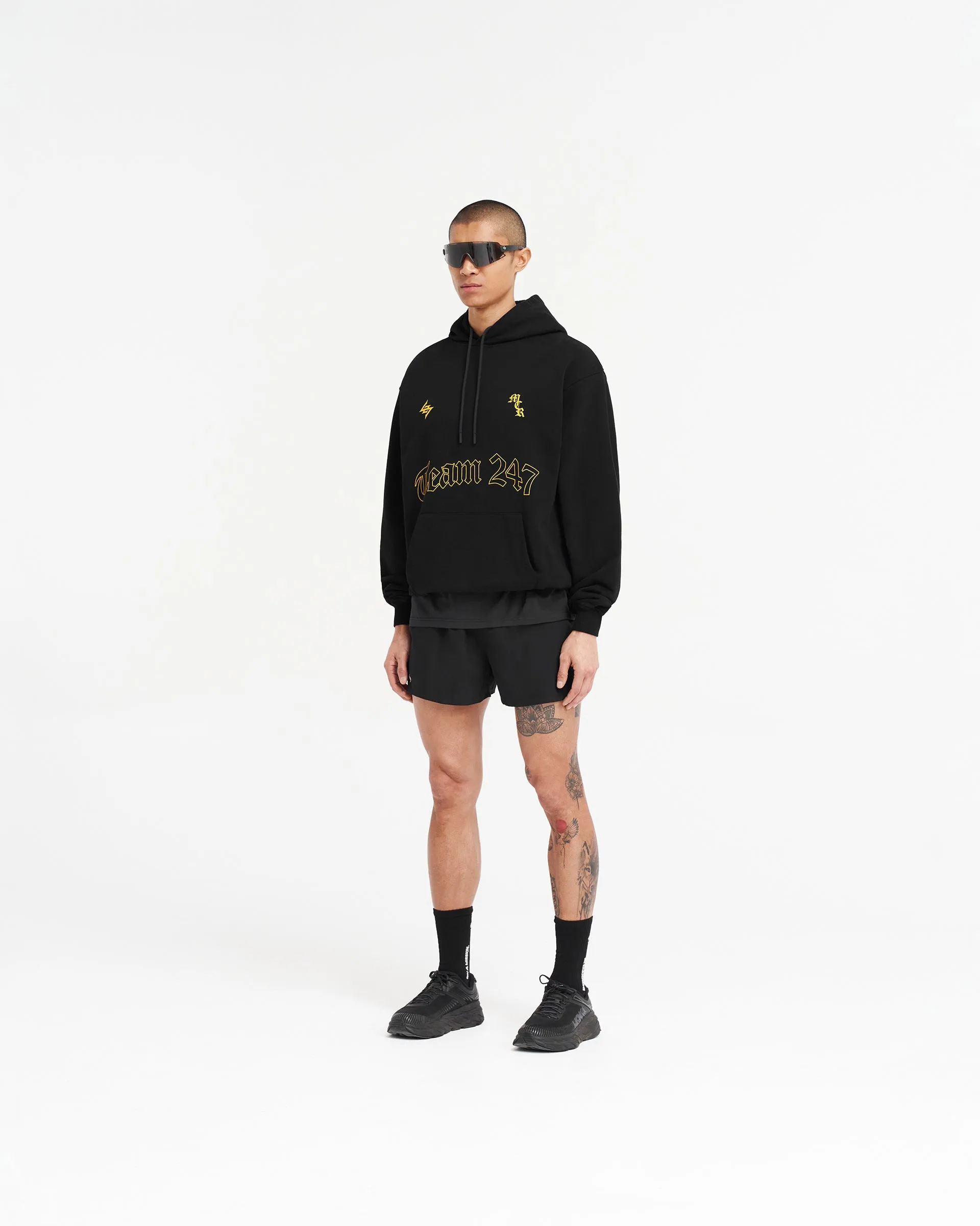 247 Manchester Marathon Oversized Hoodie - Black