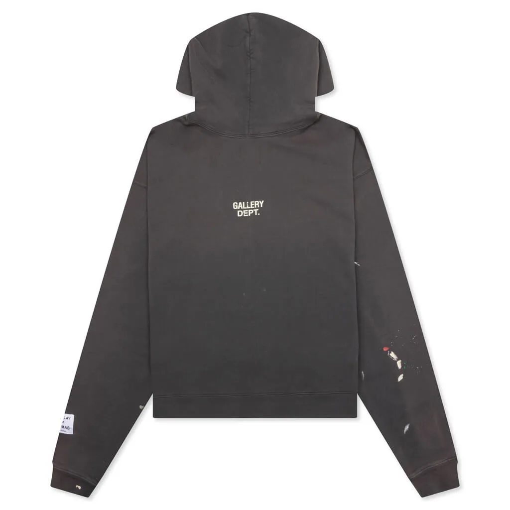 90s Recycle Hoodie - Washed Black