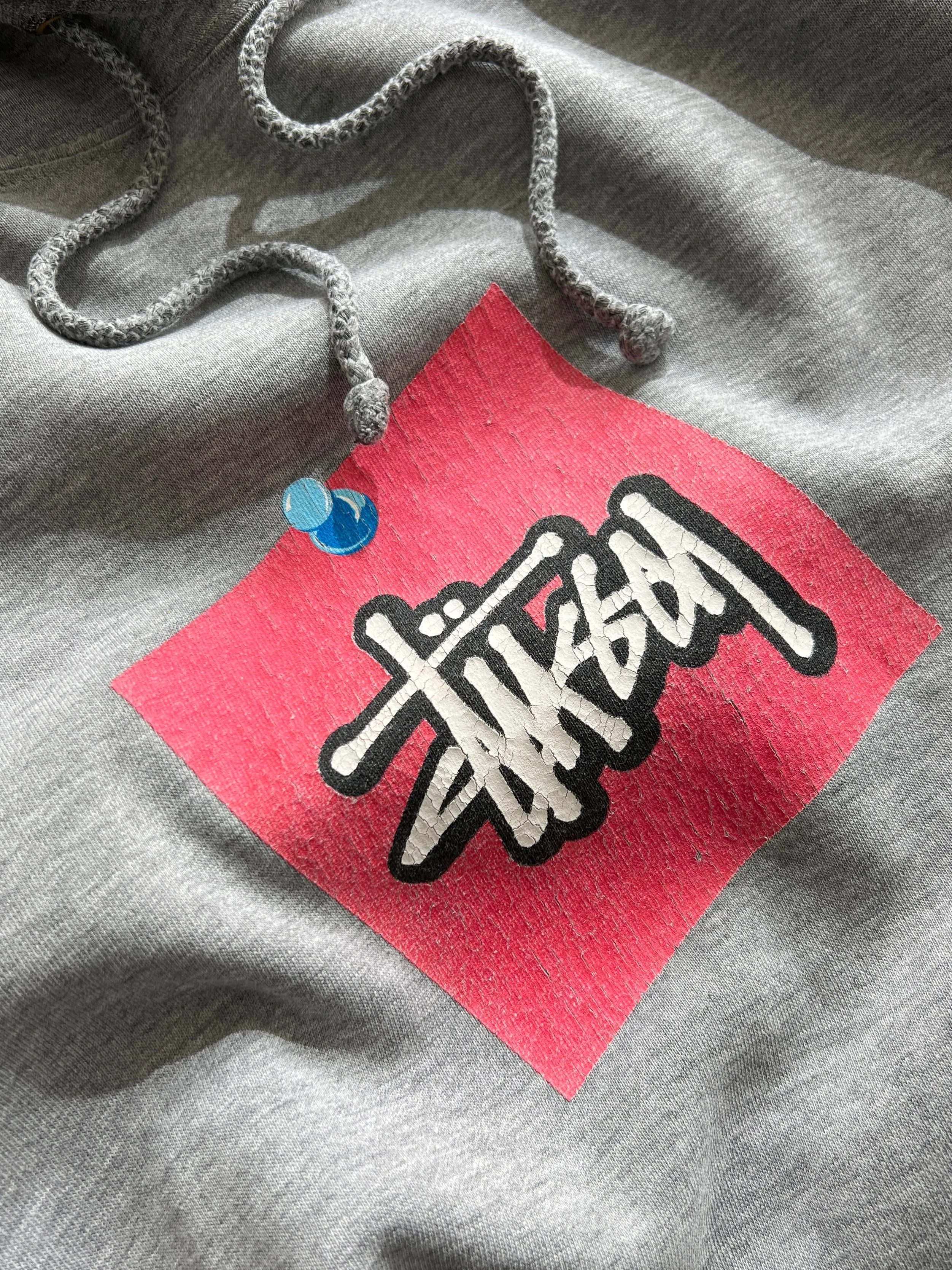 90's Stussy pullover hoodie (M)