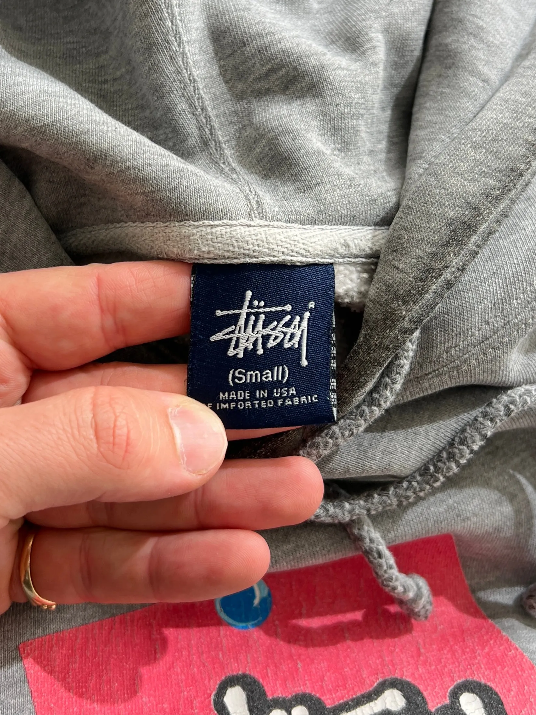 90's Stussy pullover hoodie (M)