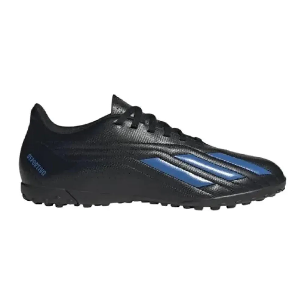 Adidas Men's Deportivo II Turf Football Shoe (Core Black/Royal Blue/Royal Blue)