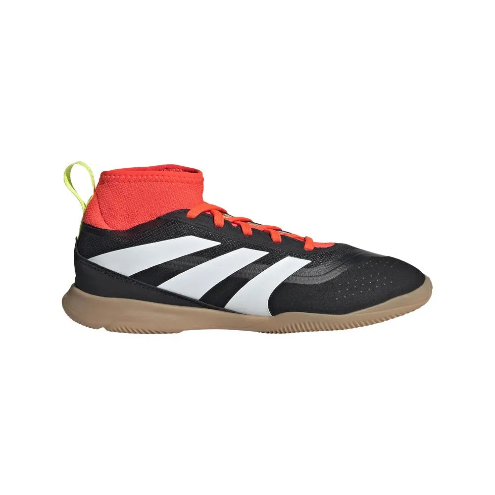 Adidas Predator League Sock Jnr Indoor Football Shoes (Black/White/Solar Red)