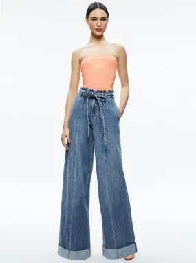 Alice + Olivia - Alison Full Length Tube Top - Coral