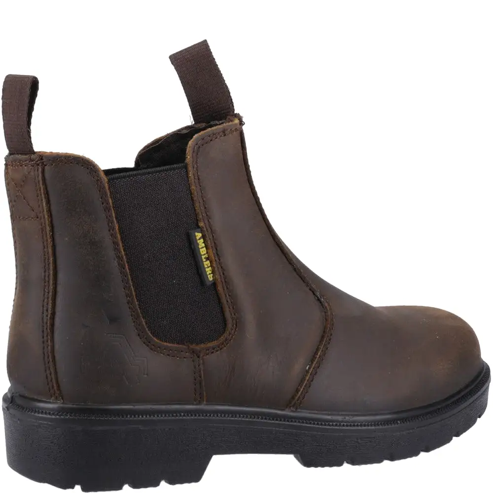 Amblers Safety FS128 Hardwearing Pull On Safety Dealer Boot ( Size 10.5)