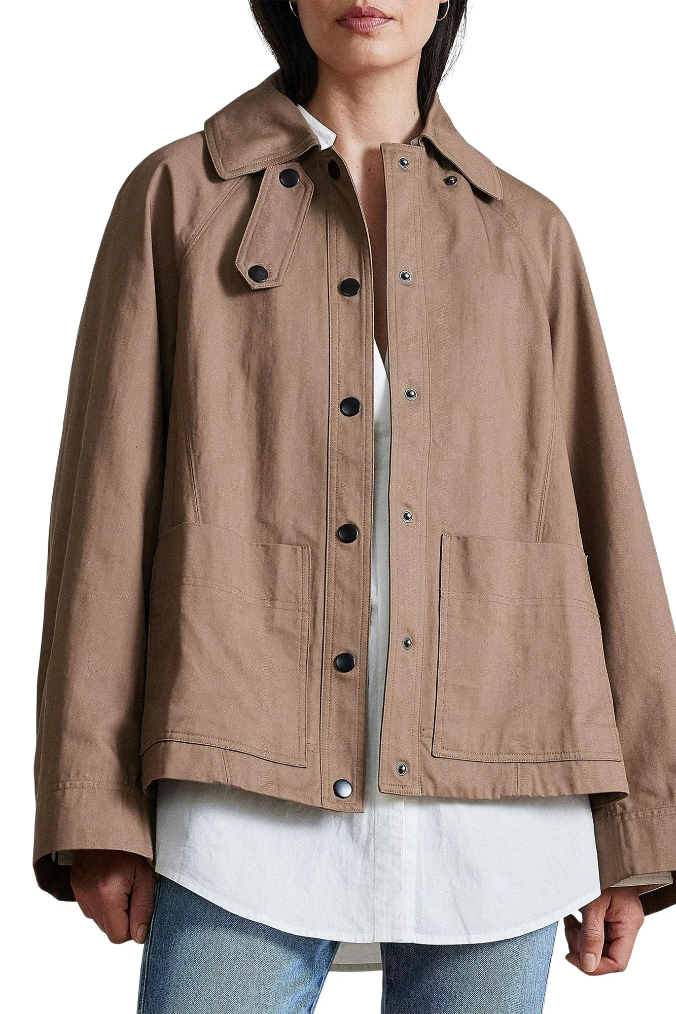 Apiece Apart Franke Swing Jacket in Deep Camel