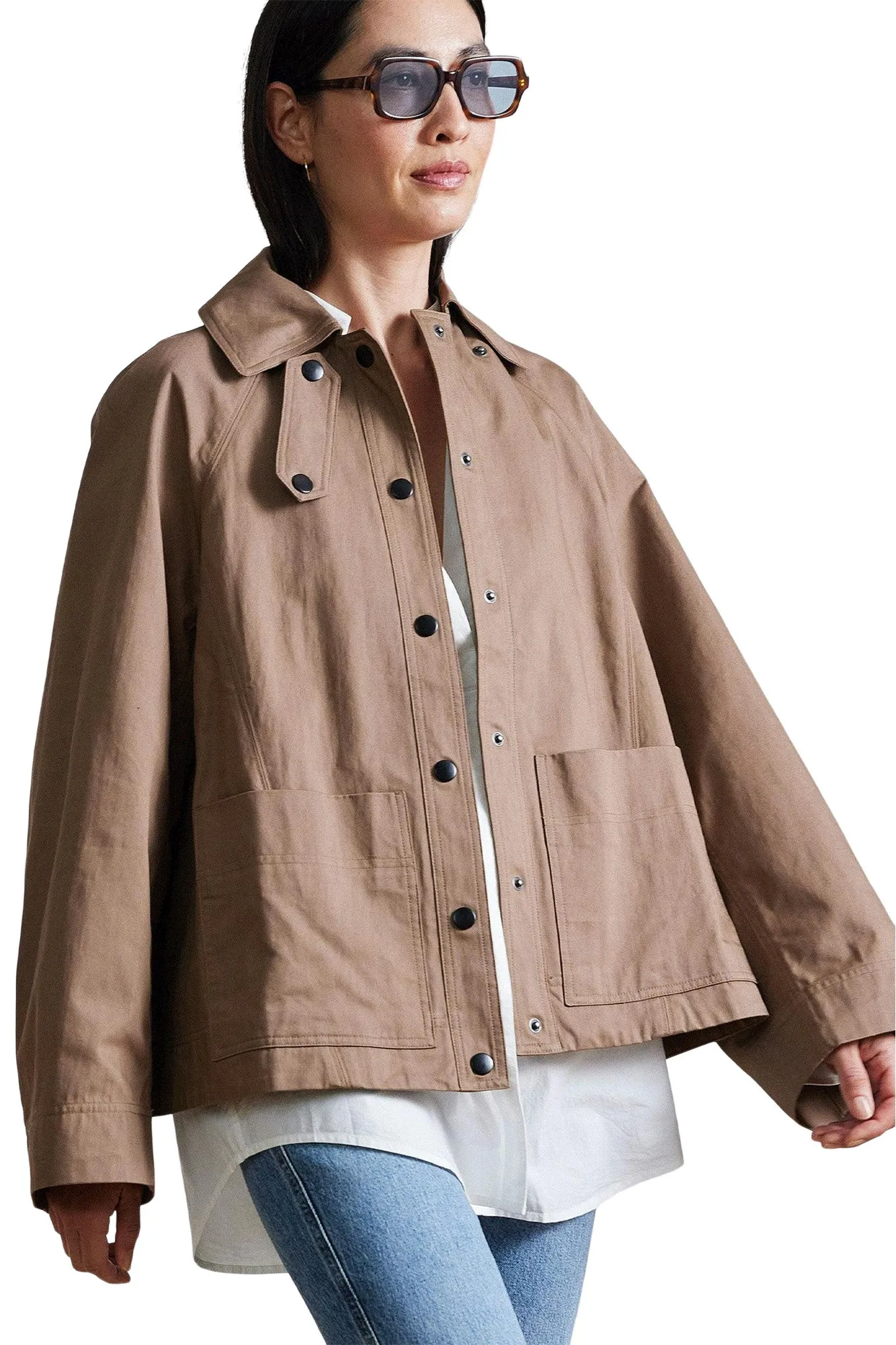 Apiece Apart Franke Swing Jacket in Deep Camel