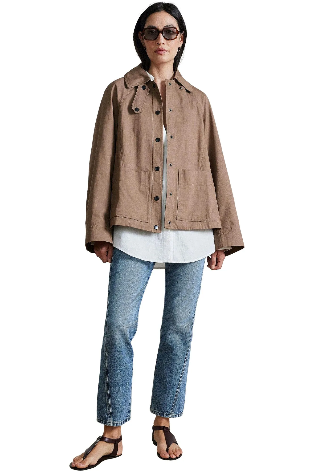 Apiece Apart Franke Swing Jacket in Deep Camel