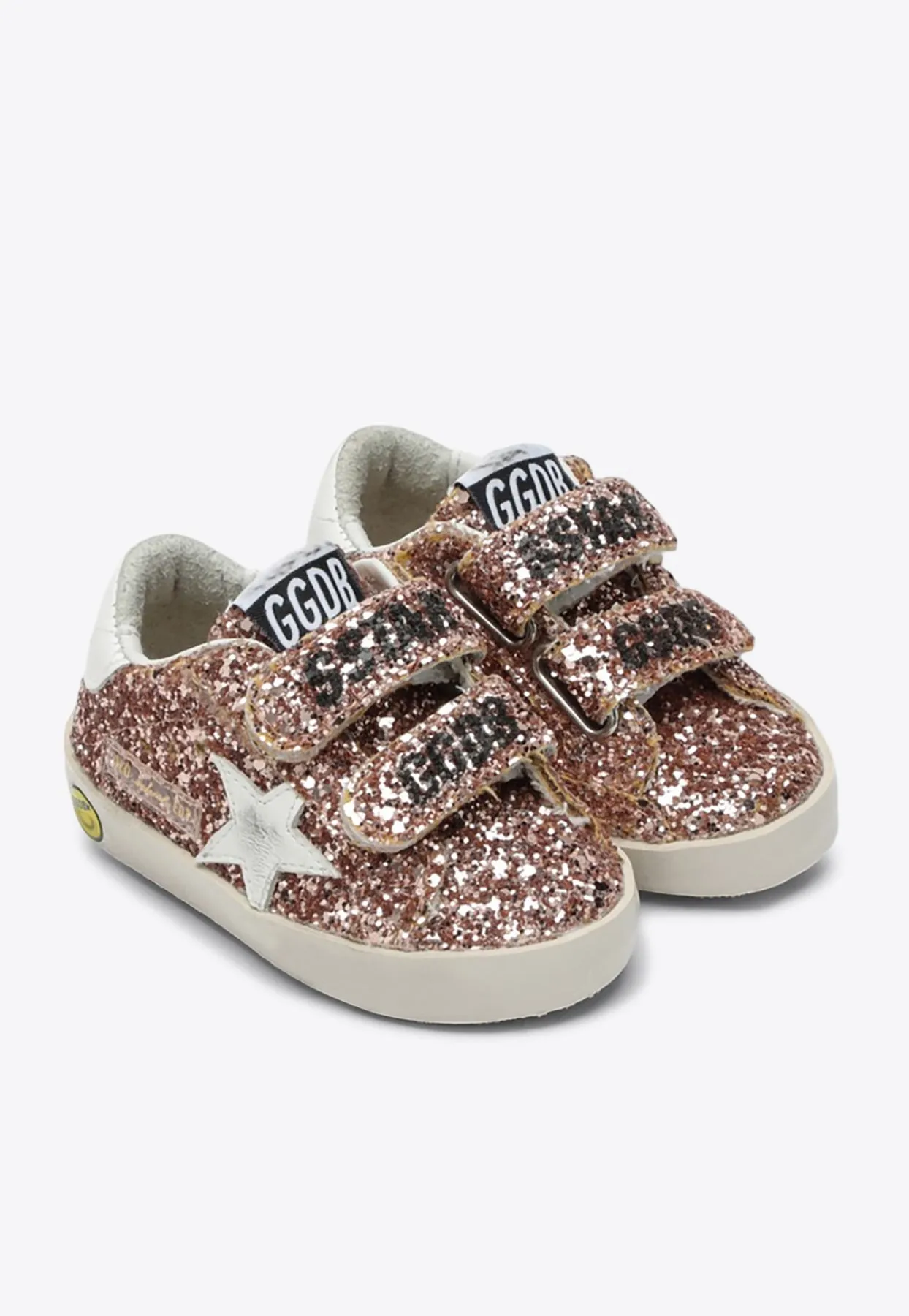 Baby Girls Old School Glittered Low-Top Sneakers