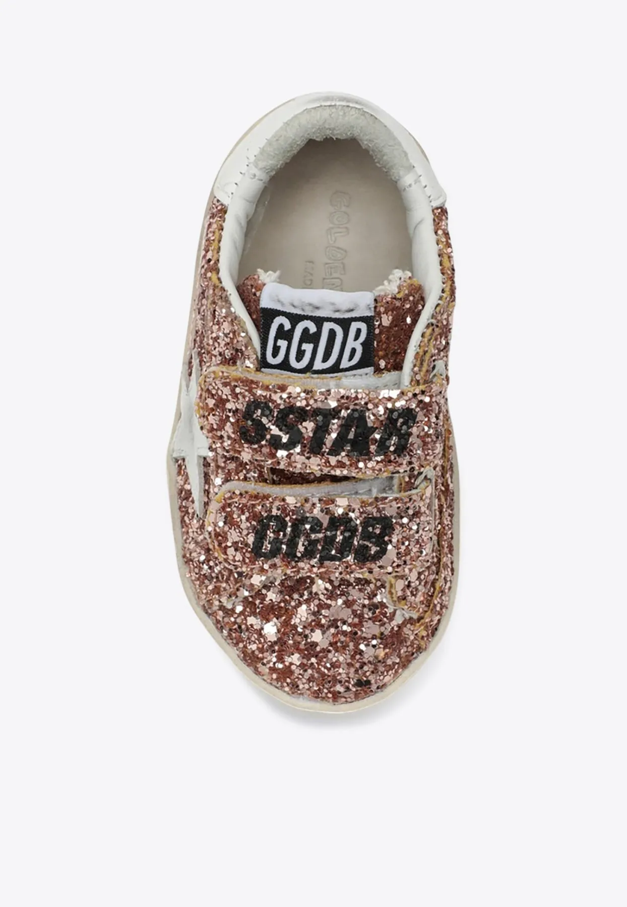 Baby Girls Old School Glittered Low-Top Sneakers