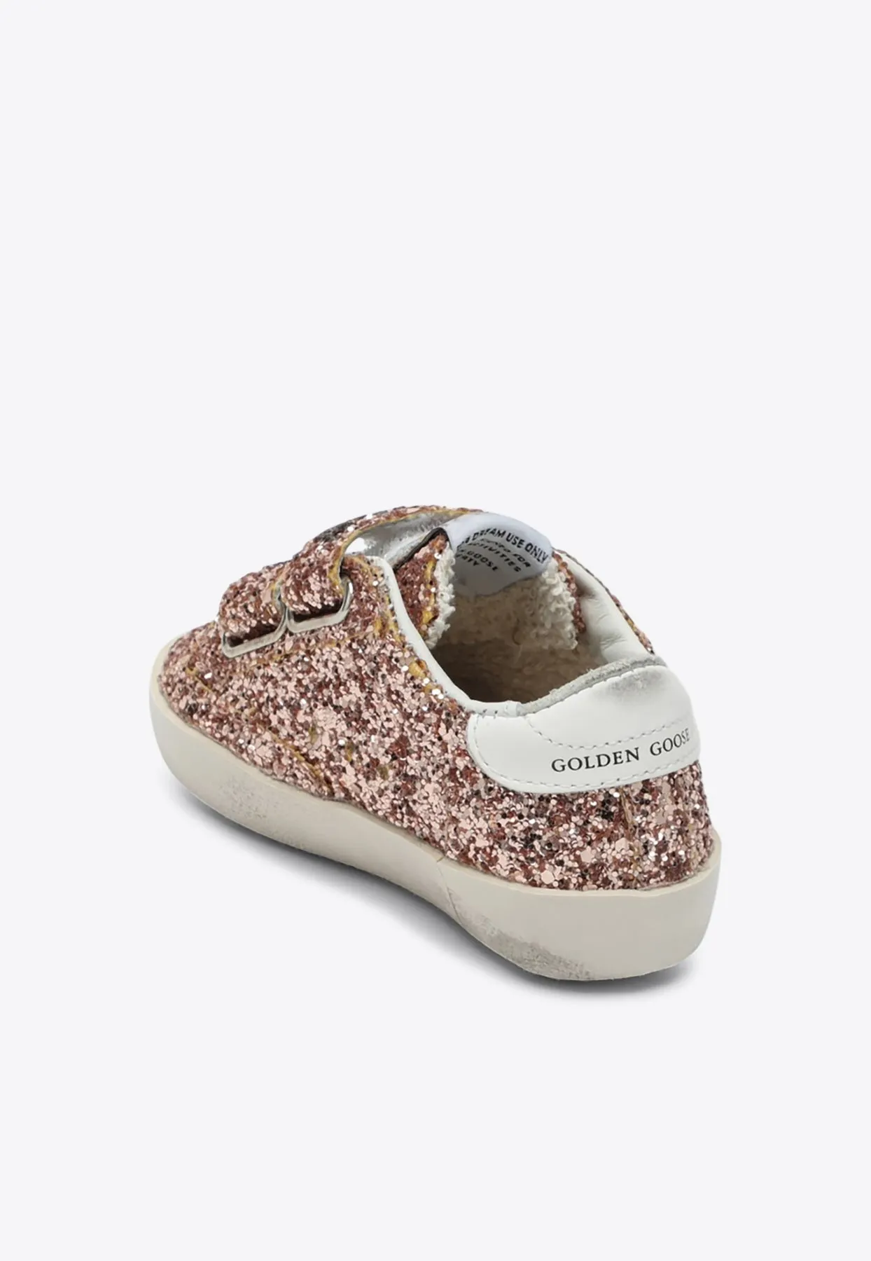 Baby Girls Old School Glittered Low-Top Sneakers