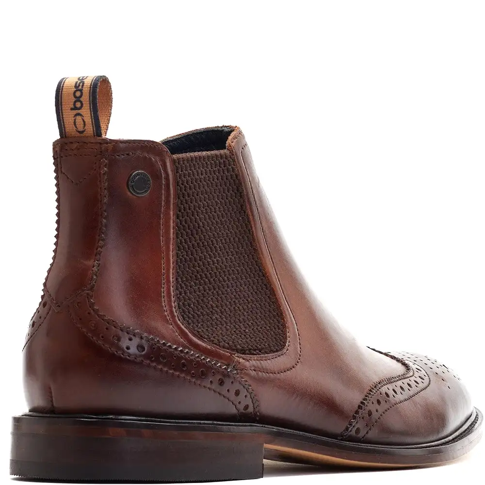 Base London Reid Brogue Chelsea Boot