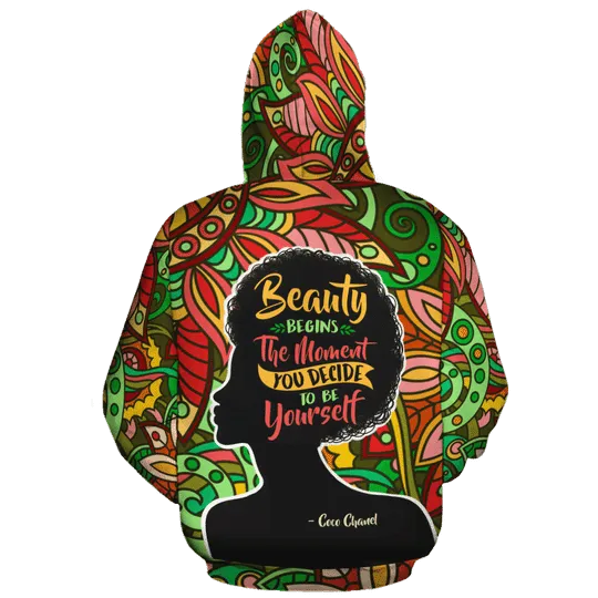 BEAUTY BEGINS ALL-OVER HOODIE