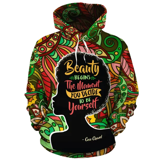 BEAUTY BEGINS ALL-OVER HOODIE