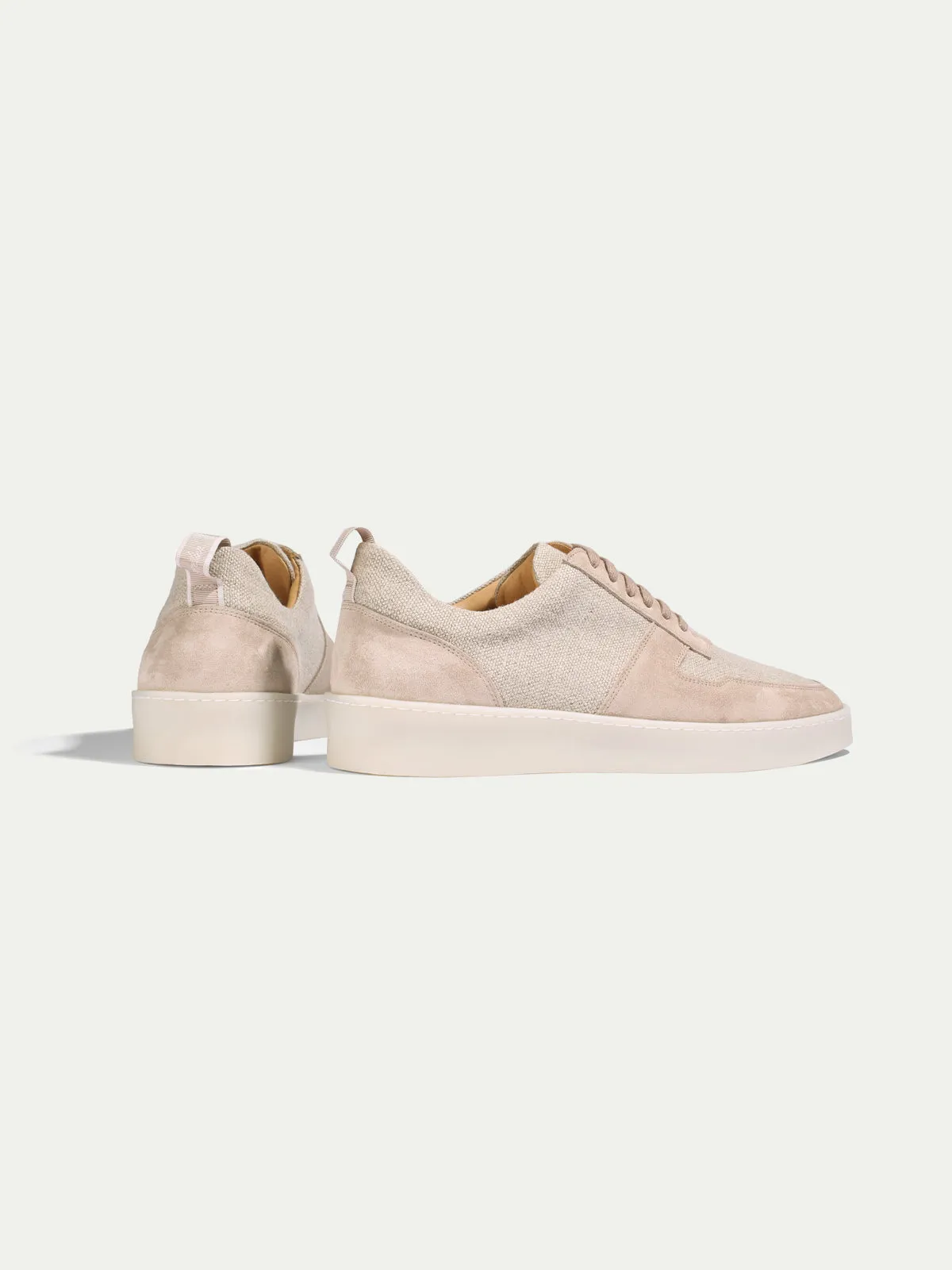 Beige Linen Bayside Sneaker