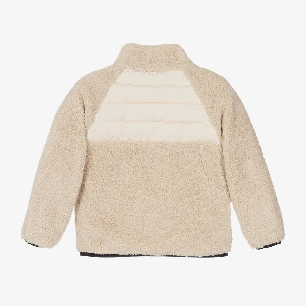 Beige Teddy Fleece Jacket