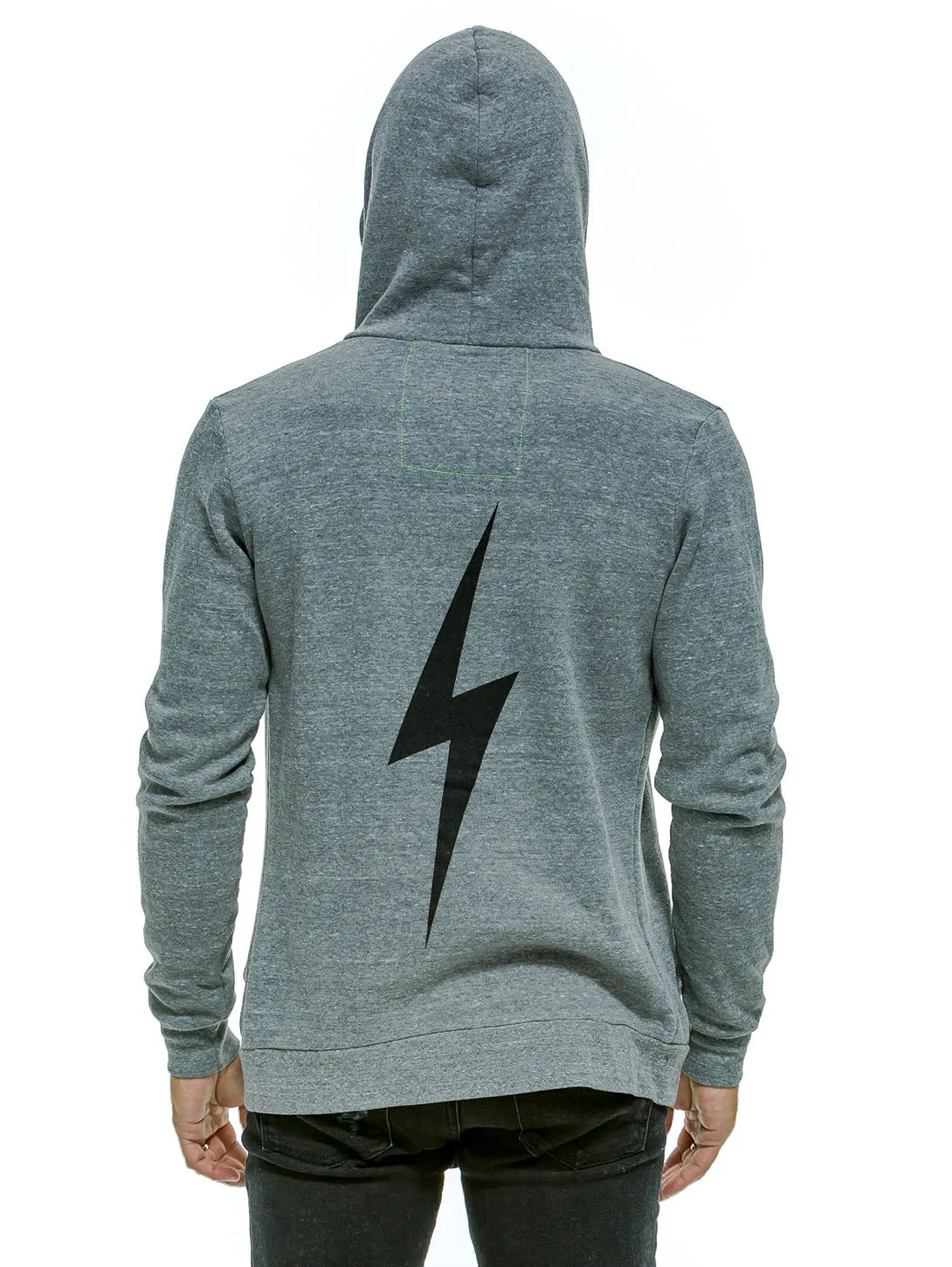 Bolt Zip Hoodie - Heather Grey