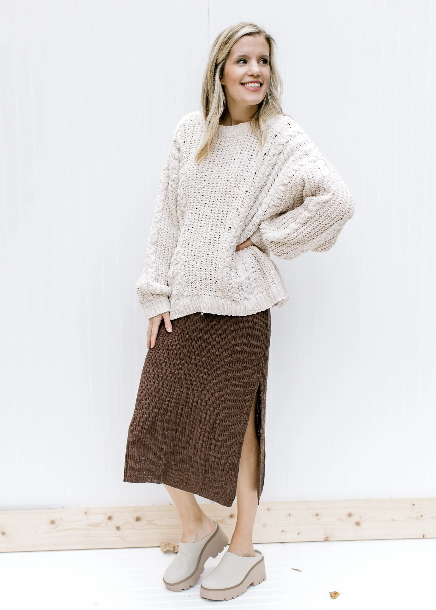 Brown Layer Me Sweater Dress