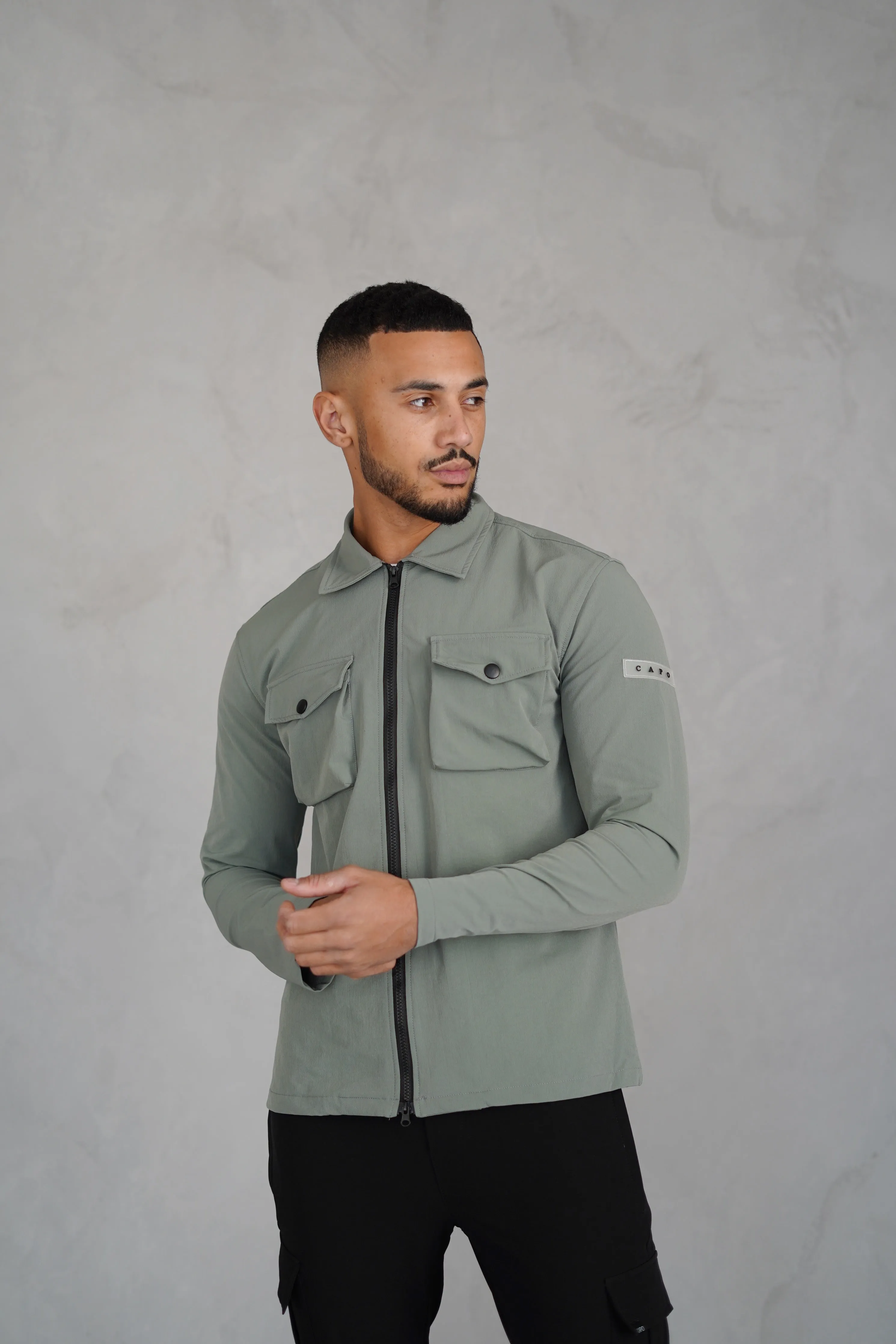 Capo BUTTON Jacket - Olive