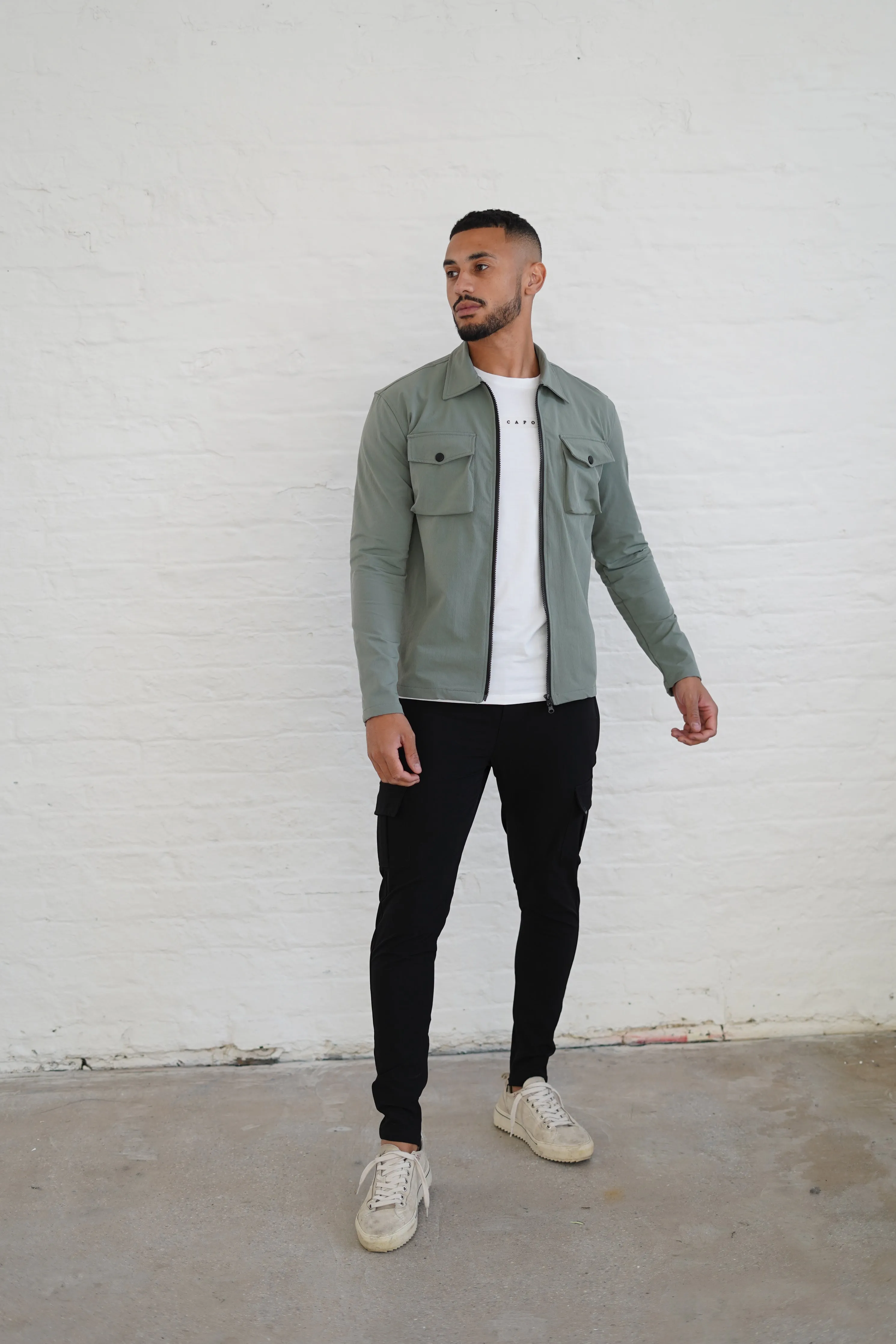 Capo BUTTON Jacket - Olive