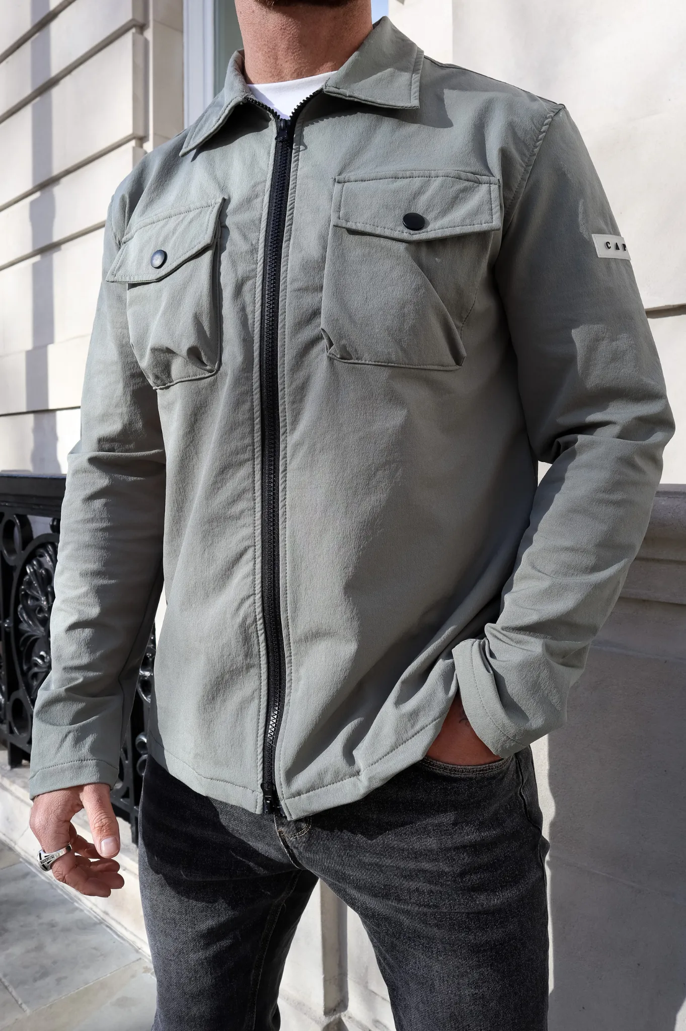 Capo BUTTON Jacket - Olive