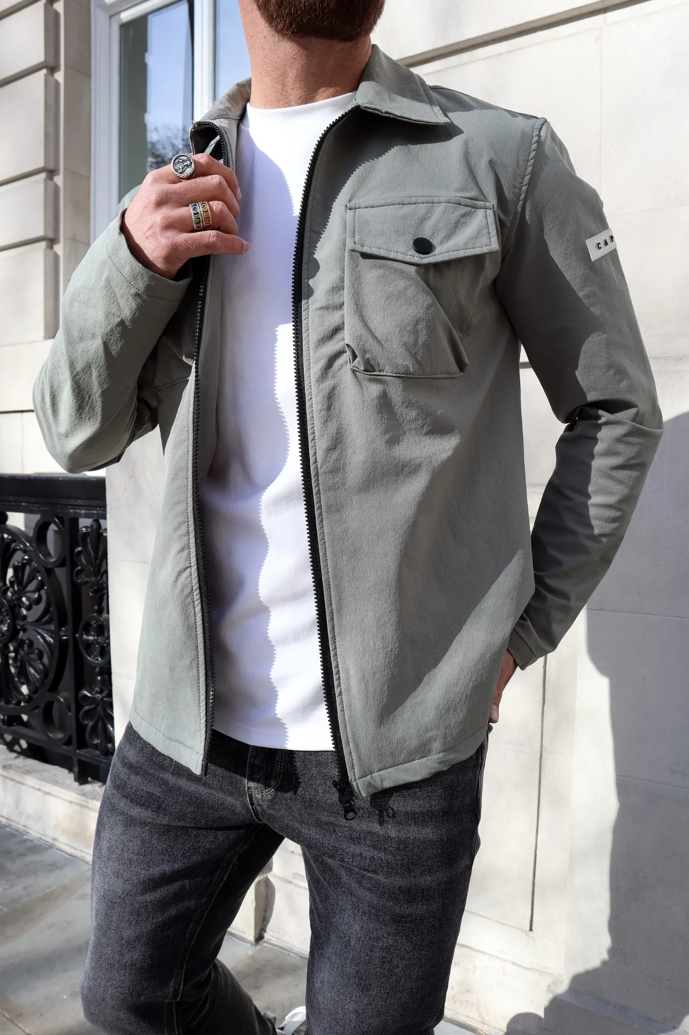 Capo BUTTON Jacket - Olive