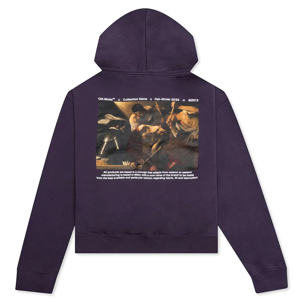 Caravaggio Crowning Over Hoodie - Aubergine