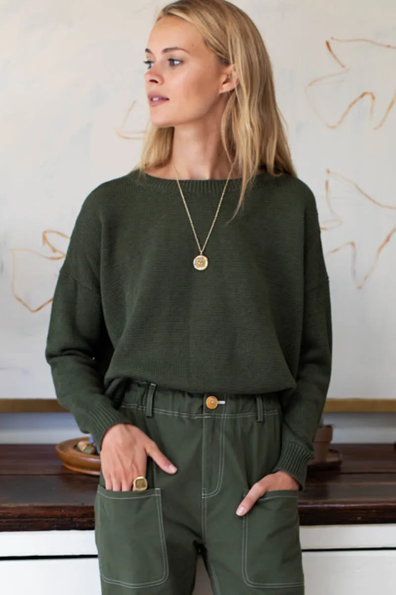 Carolyn Sweater - Army Organic