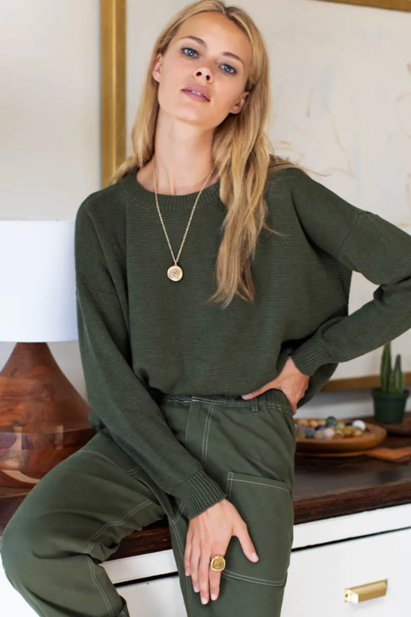 Carolyn Sweater - Army Organic