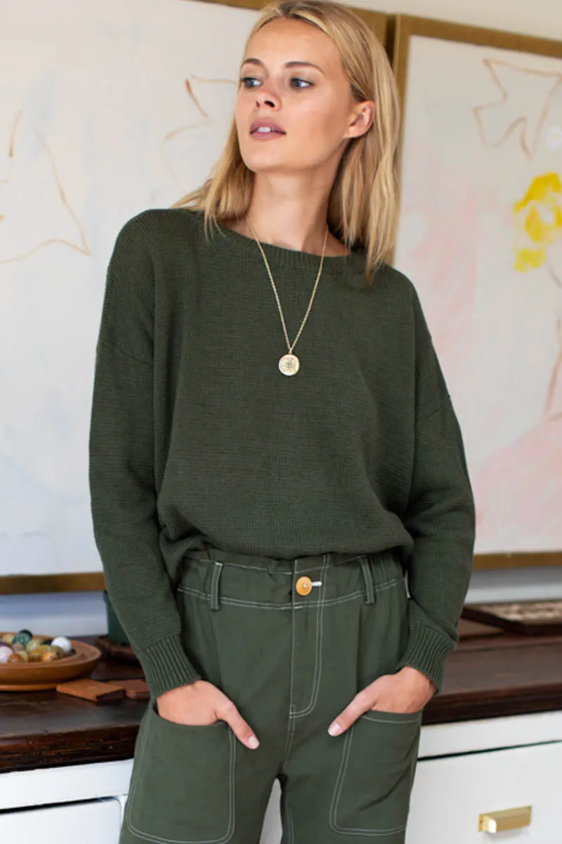 Carolyn Sweater - Army Organic