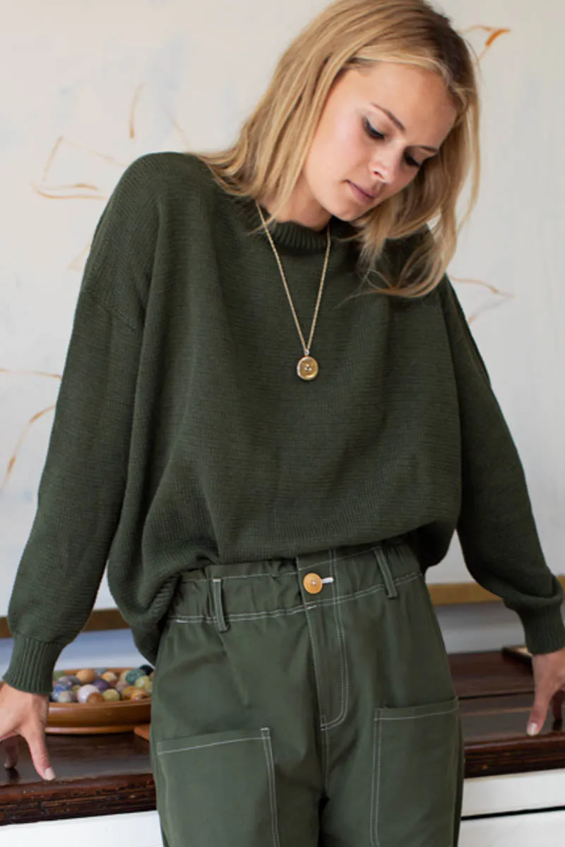 Carolyn Sweater - Army Organic