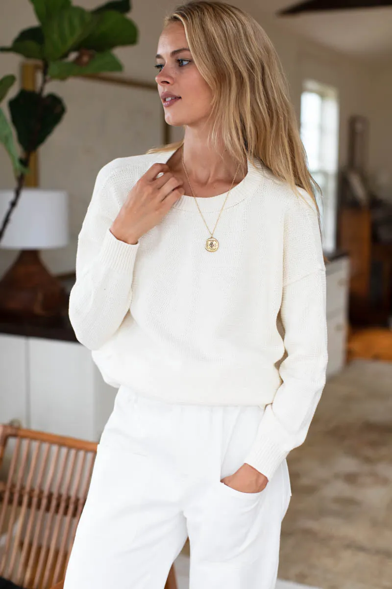 Carolyn Sweater - Ivory Organic