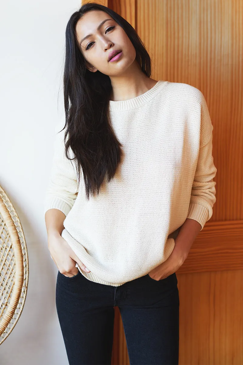 Carolyn Sweater - Ivory Organic