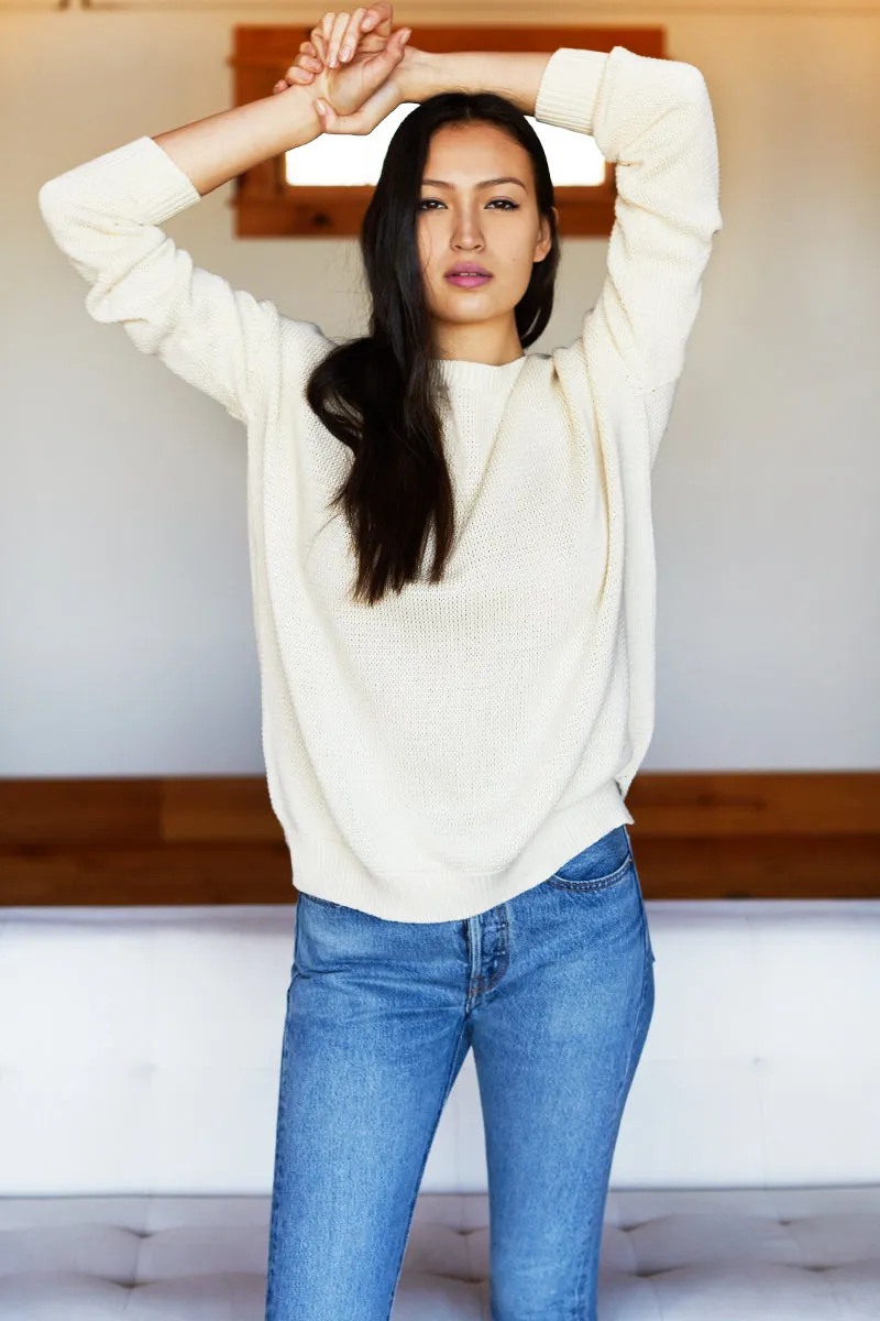 Carolyn Sweater - Ivory Organic