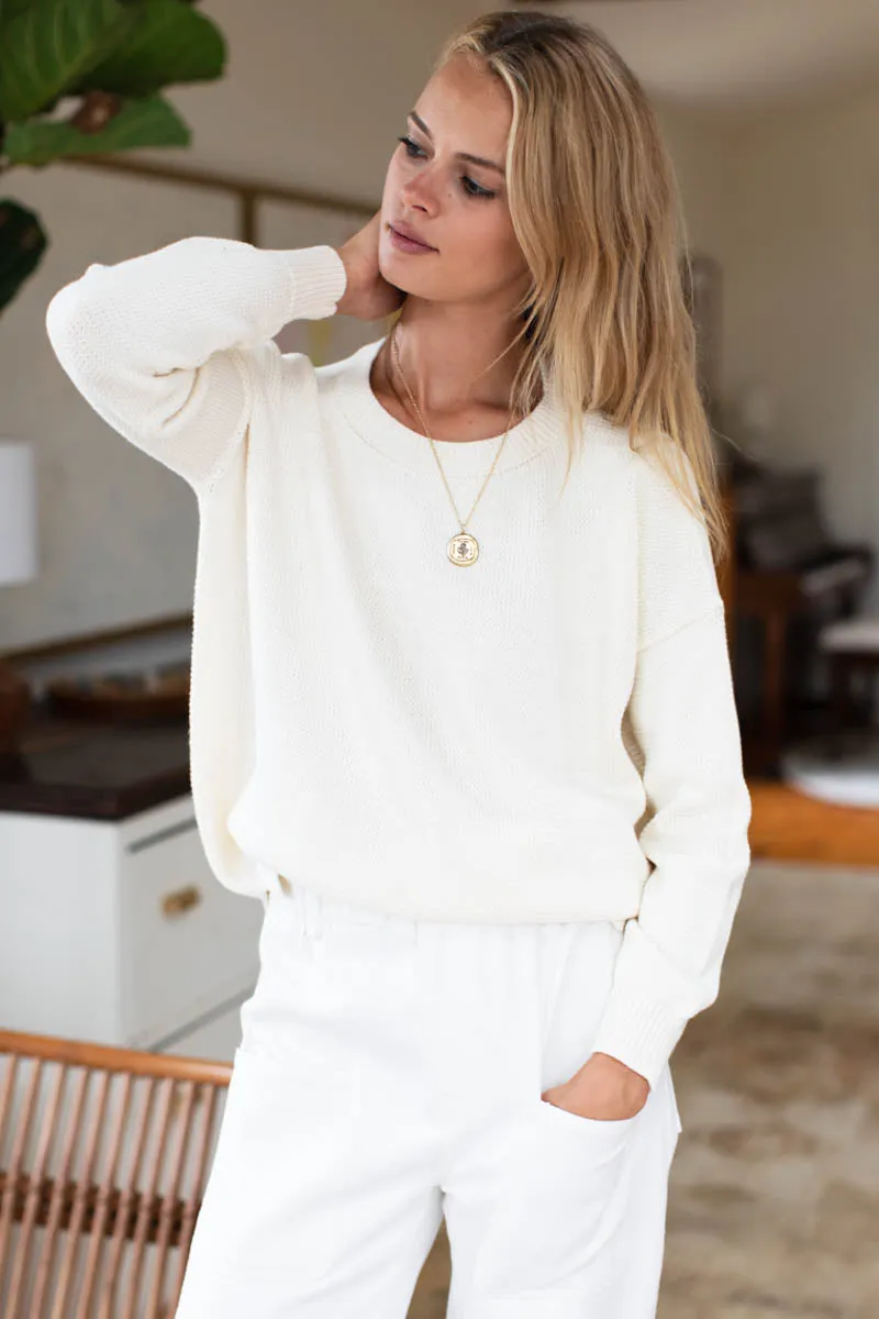 Carolyn Sweater - Ivory Organic