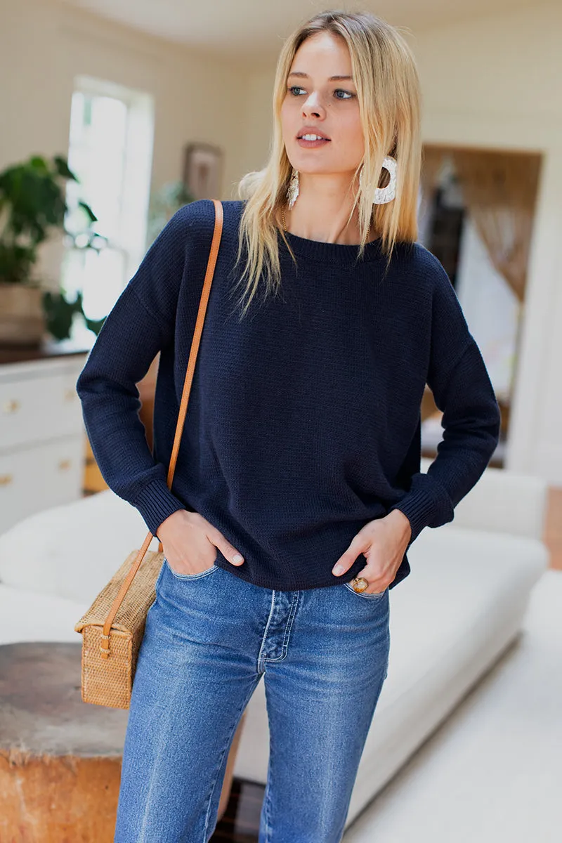 Carolyn Sweater - Navy Organic