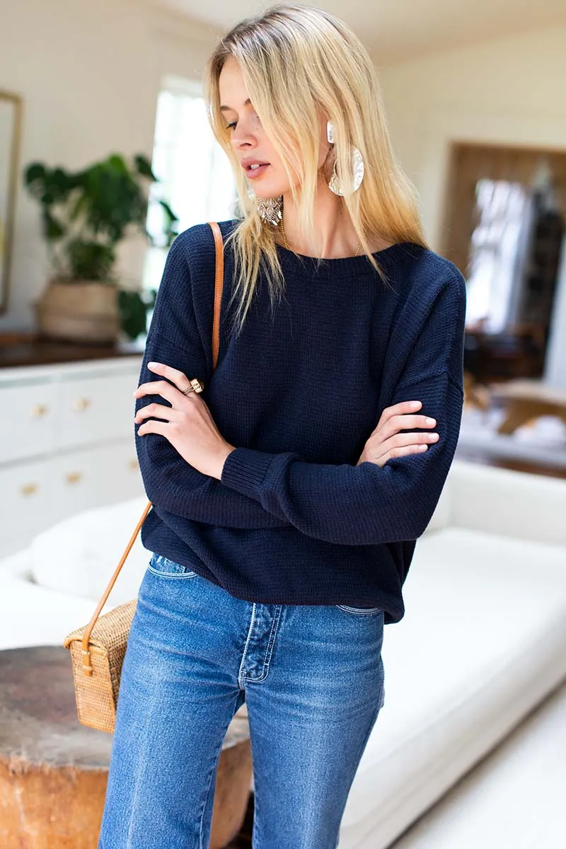 Carolyn Sweater - Navy Organic