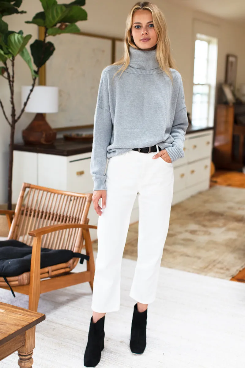 Carolyn Turtleneck Sweater - Grey Organic