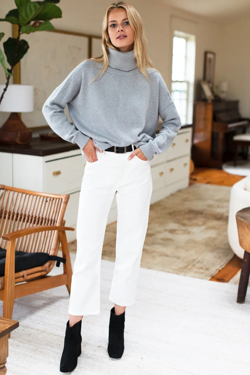 Carolyn Turtleneck Sweater - Grey Organic