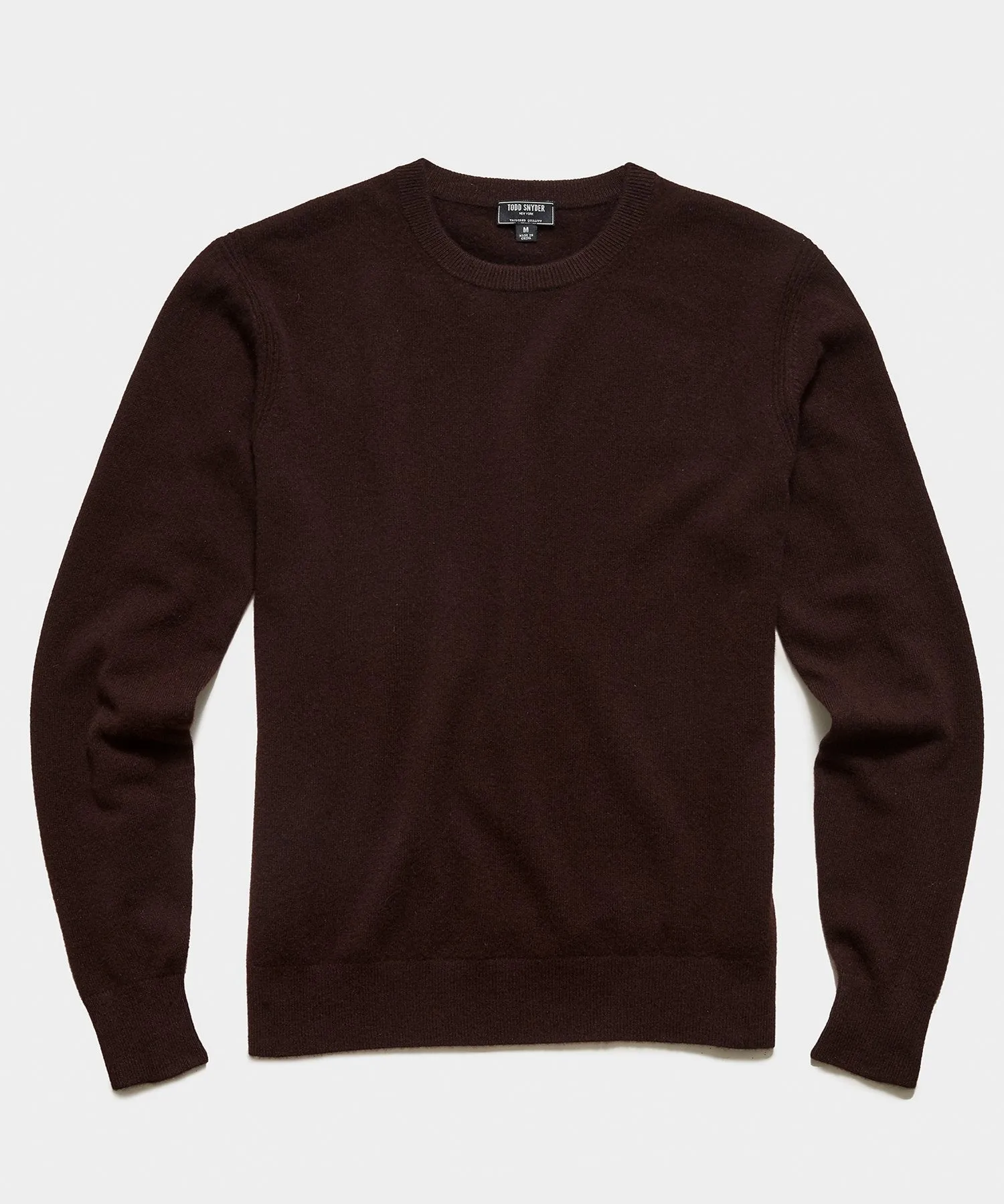 Cashmere Crewneck Sweater in Burgundy