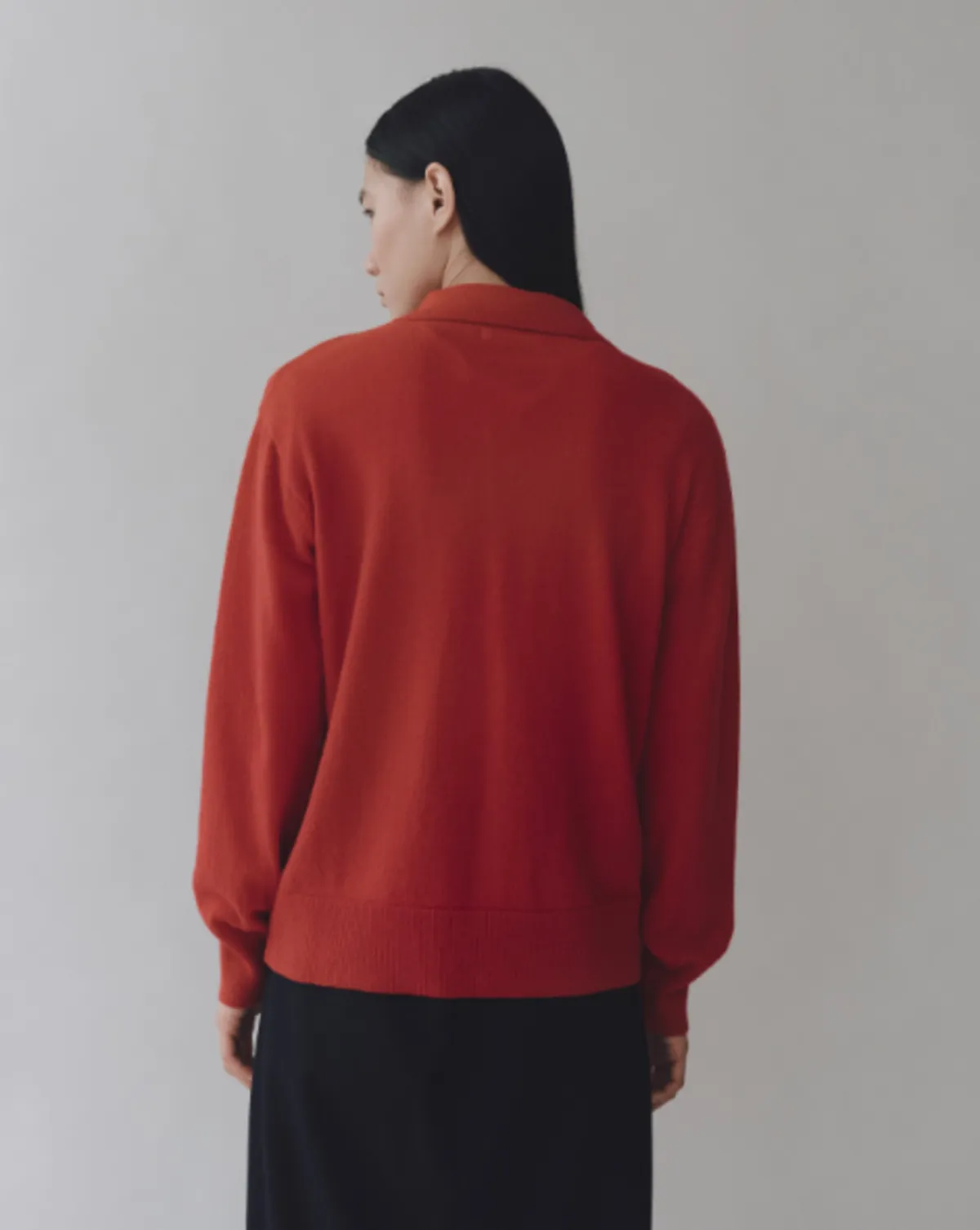 Cashmere Polo Sweater - Red