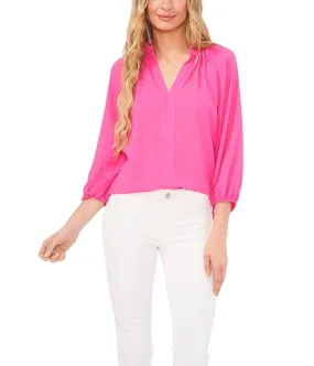 CeCe Raglan Sleeve V-Neck Top