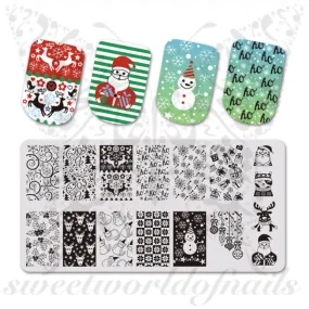 Christmas Stamping Plate Santa Ho Ho Ho