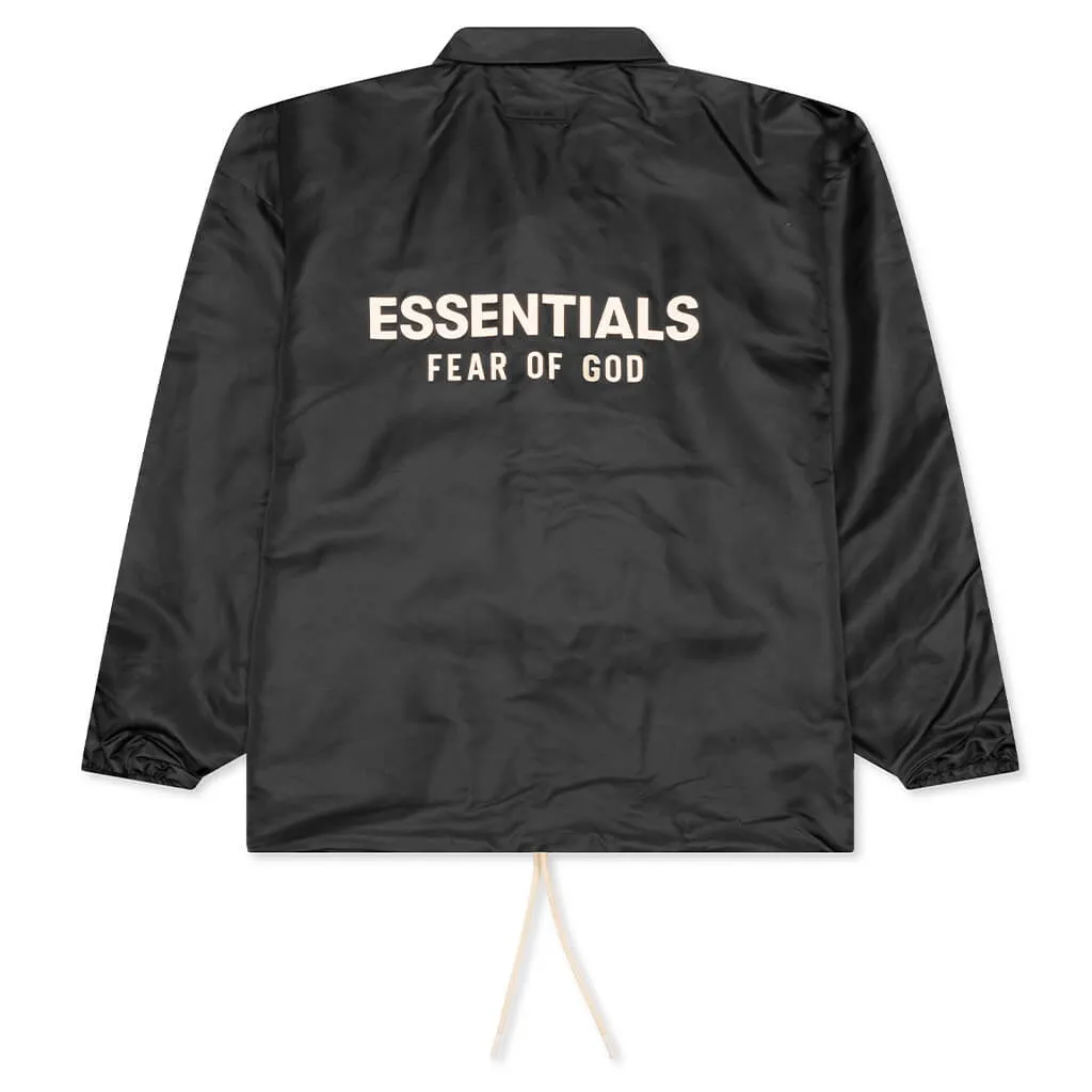 Coaches Jacket - Jet Black