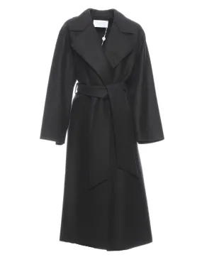 Coat for woman A1425MLK BLACK Harris Wharf London