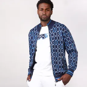 COOGI LINK ZIP SWEATER - NAVY