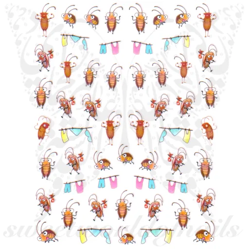 Cute Bugs Nail Art Stickers