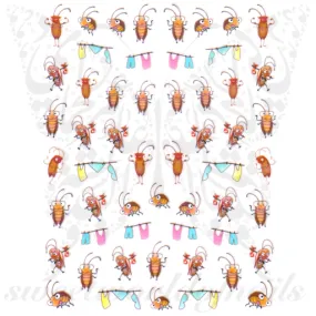 Cute Bugs Nail Art Stickers