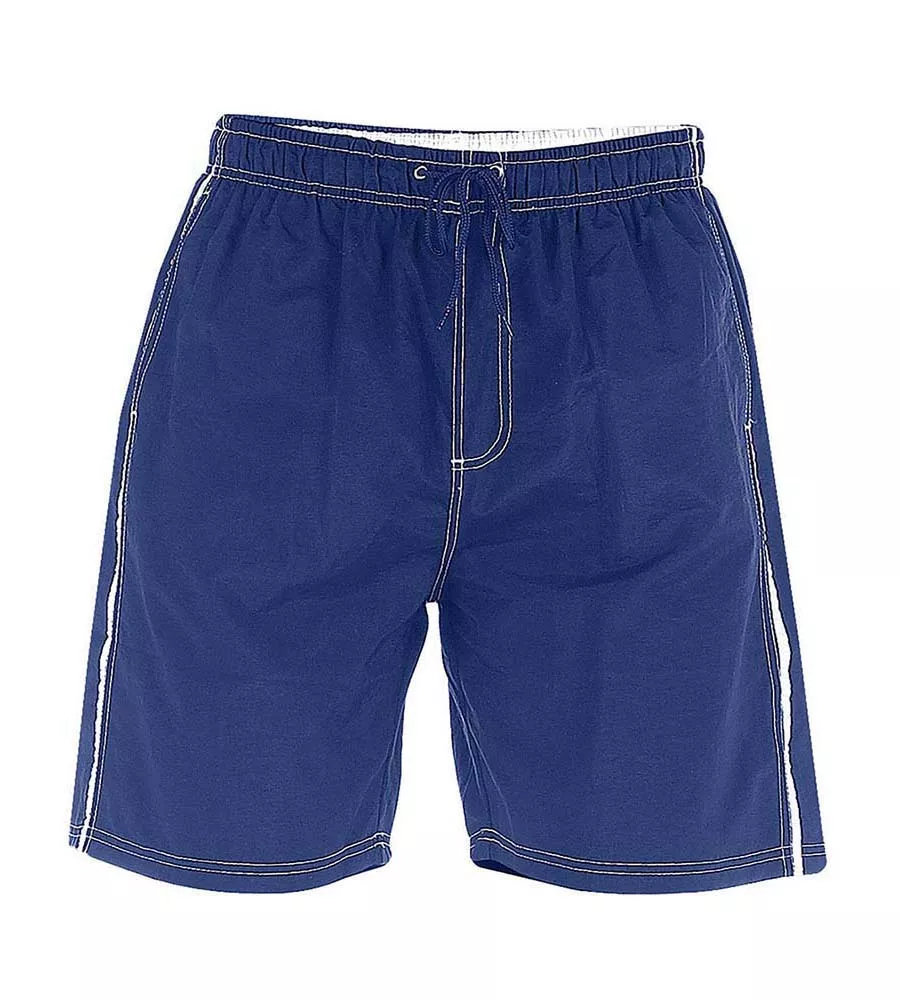 D555 Big Mens Navy Full Length Swim Short (YARROW NAVY)