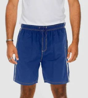 D555 Mens Navy Full Length Swim Short (YARROW NAVY)